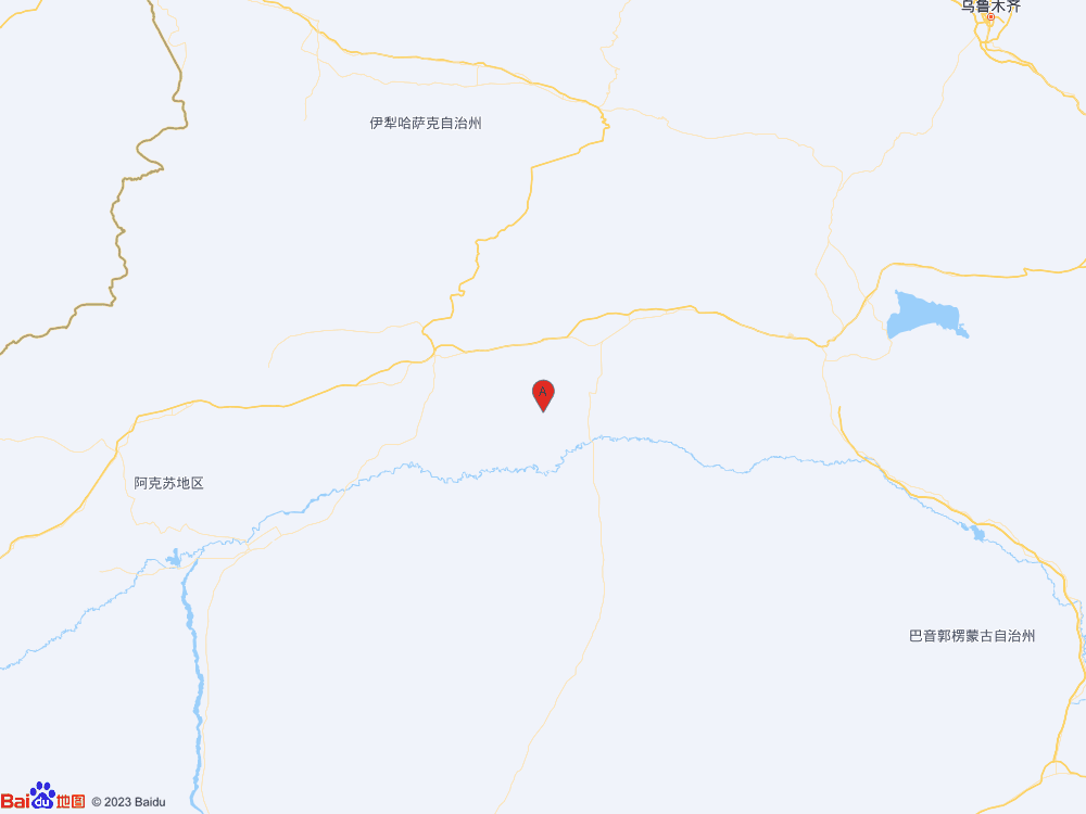 新疆阿克苏地区库车市（北纬41.40度，东经83.83度）发生3.8级地震