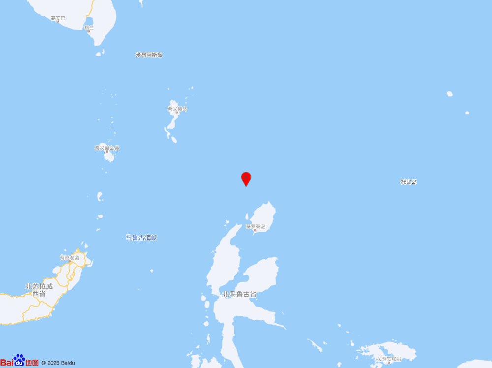 印尼马鲁古海北部发生5.9级地震