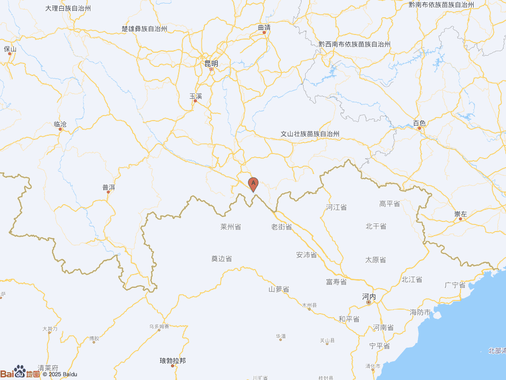 云南红河州河口县发生3.2级地震