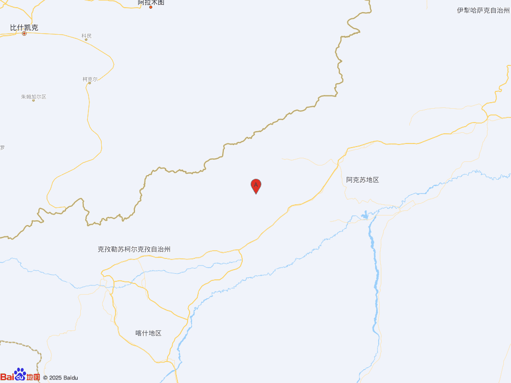 新疆阿克苏地区柯坪县发生3.2级地震