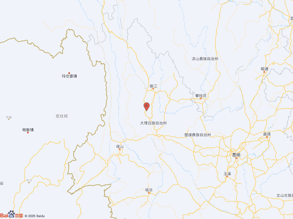 云南大理州洱源县发生3.0级地震